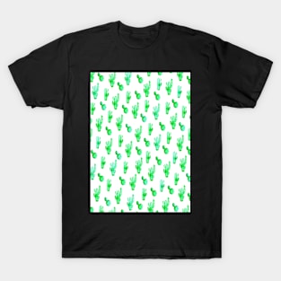 Cacti print, Cactus print, Green cacti, Cacti pattern, Pattern, Modern art, Wall art, Print, Minimalistic, Modern T-Shirt